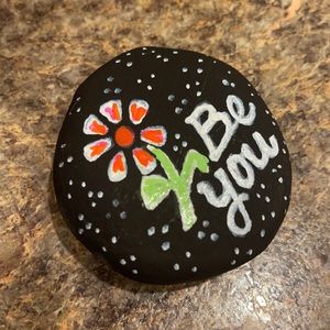 🎨Hand Painted 🖌Empowerment Gift Rock 🌸Be You